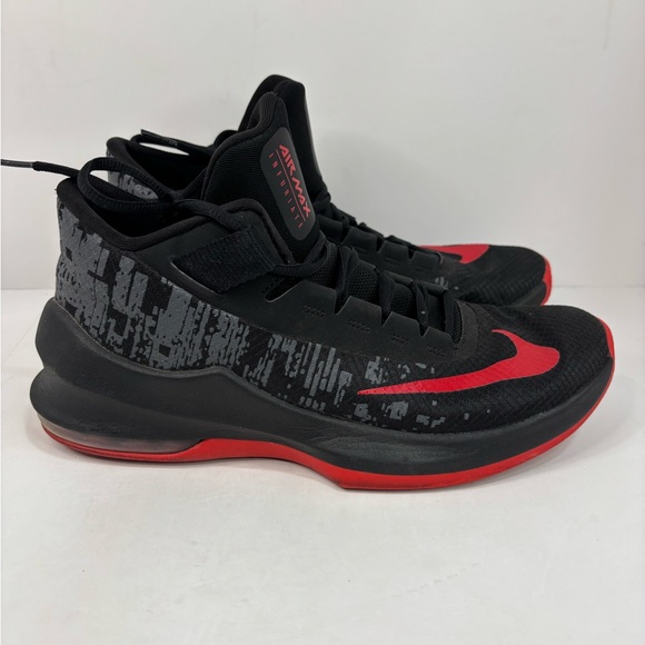 Nike Air Max Infuriate 2 Mens Size 9.5 Mid Blank University Red Basketball Shoes - Picture 1 of 7